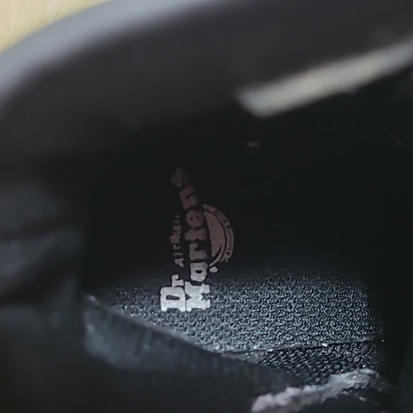 Dr. Martens Kids' Shimmering Silver Boots Size 8 - Picture 8 of 11